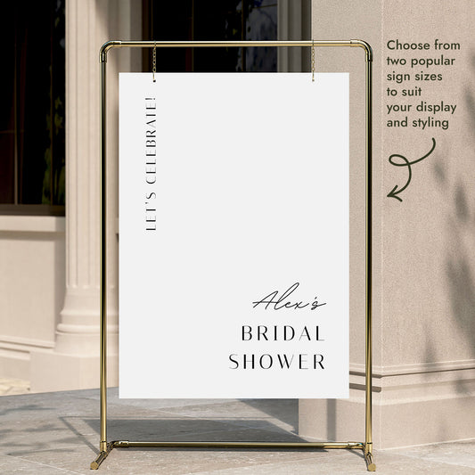 Brighton Bridal Shower Welcome Sign Template