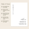 Brighton Bridal Shower Welcome Sign Template