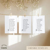 Brighton Seating Chart Cards Template