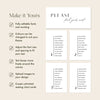 Brighton Seating Chart Cards Template