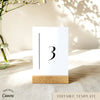 Brighton Table Numbers Template