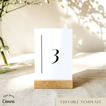 Brighton Table Numbers Template
