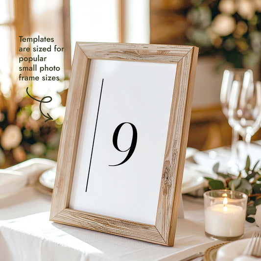 Brighton Table Numbers Template (US)