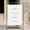 Brighton Wedding Welcome Sign Template