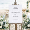 Brighton Wedding Welcome Sign Template