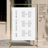 Brooklyn 3-Table Long Tables Wedding Seating Chart Template (US)