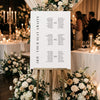 Brooklyn 3-Table Long Tables Wedding Seating Chart Template (US)