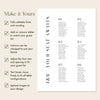 Brooklyn 6-Table Wedding Seating Chart Template (US)