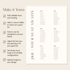Brooklyn 6-Table Wedding Seating Chart Template