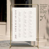 Brooklyn Alphabetical Seating Chart Template