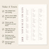 Brooklyn Alphabetical Seating Chart Template