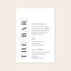 Brooklyn Bar Menu Sign Template