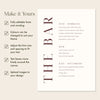 Brooklyn Bar Menu Sign Template