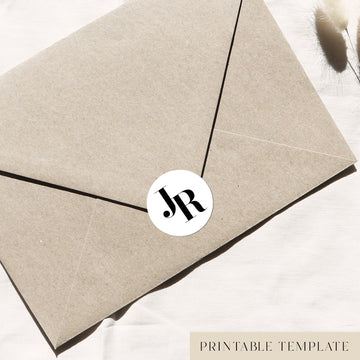 Brooklyn Envelope Sticker Seal Template