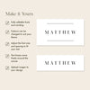 Brooklyn Place Cards Template