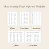 Brooklyn 3-Table Long Tables Wedding Seating Chart Template (US)