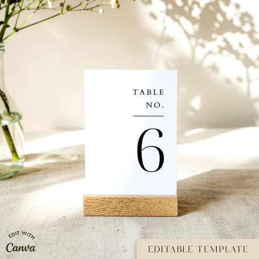 Brooklyn Table Numbers Template (US)