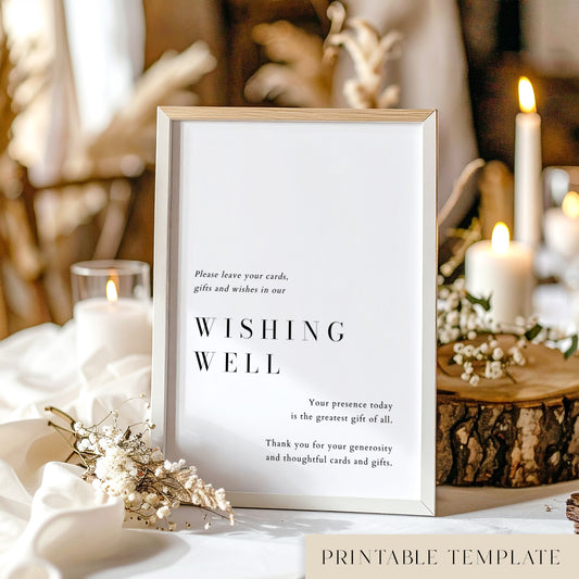 Brooklyn Wishing Well Sign Template