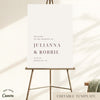 Brooklyn Wedding Welcome Sign Template