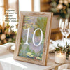 Water Lilies Table Numbers Template (US)