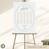 Capri 10-Table Wedding Seating Chart Template
