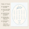 Capri 10-Table Wedding Seating Chart Template