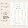 Capri 6-Table Wedding Seating Chart Template (US)