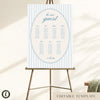 Capri 7-Table Wedding Seating Chart Template