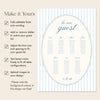 Capri 7-Table Wedding Seating Chart Template
