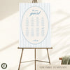 Capri 8-Table Wedding Seating Chart Template (US)