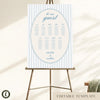 Capri 9-Table Wedding Seating Chart Template