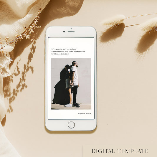 Chapter Digital Save The Date Template