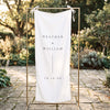 Claremont Fabric Welcome Sign Template