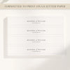 Claremont Invitation Belly Band Template (US)