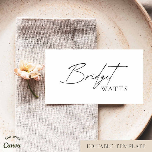 Claremont Place Cards Template