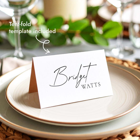 Claremont Place Cards Template