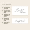 Claremont Place Cards Template