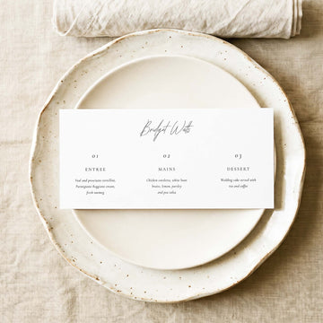 Claremont Menu Template (US)