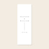 Minimalist wedding fabric welcome sign template on a beige background.