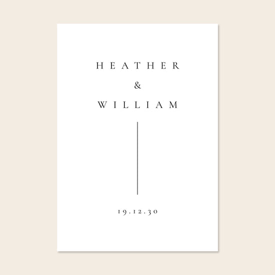 Wedding welcome sign template design on a beige background.