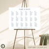 Cove 18-Table Wedding Seating Chart Template (Landscape) (US)
