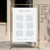 Cove 6-Table Long Tables Wedding Seating Chart Template (US)
