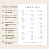 Cove Alphabetical Seating Chart Template (US)