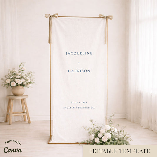 Cove Fabric Welcome Sign Template