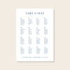 Cove Wedding Seating Chart Template (Round Tables)