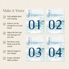 Cove Table Numbers Template
