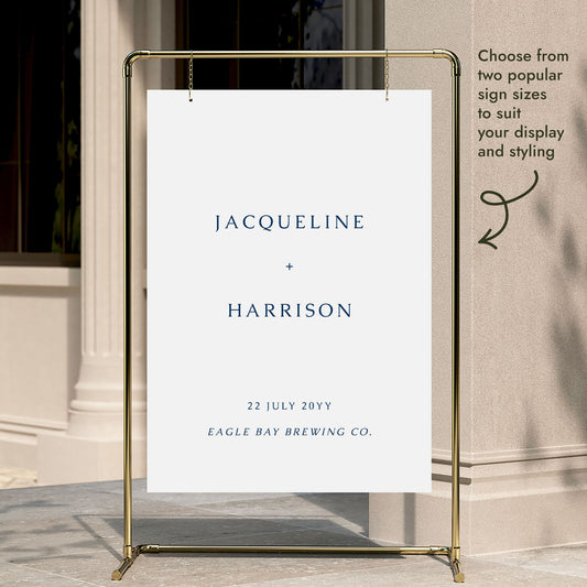 Cove Wedding Welcome Sign Template