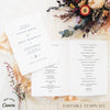 Dusk 4-Page Catholic Wedding Program Template