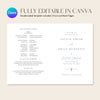 Dusk 4-Page Catholic Wedding Program Template
