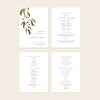 Evergreen 4-Page Catholic Wedding Program Template